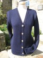 " Feetham"  Ladies Classic Hand Framed cardigan in pure British wool.