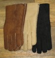 Ladies sheepskin gloves available in various colours.