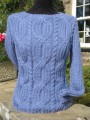 Richmond sweater in Harebell Blue
