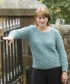 Lightweight Crochet Neck in Jade Green