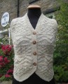 Ladies Frith Waistcoat in Natural Swaledale Wool